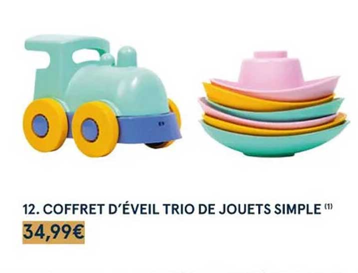 coffret d'éveil trio de jouets simple