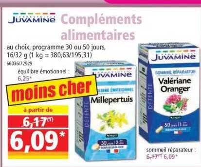 compléments alimentaires juvamine