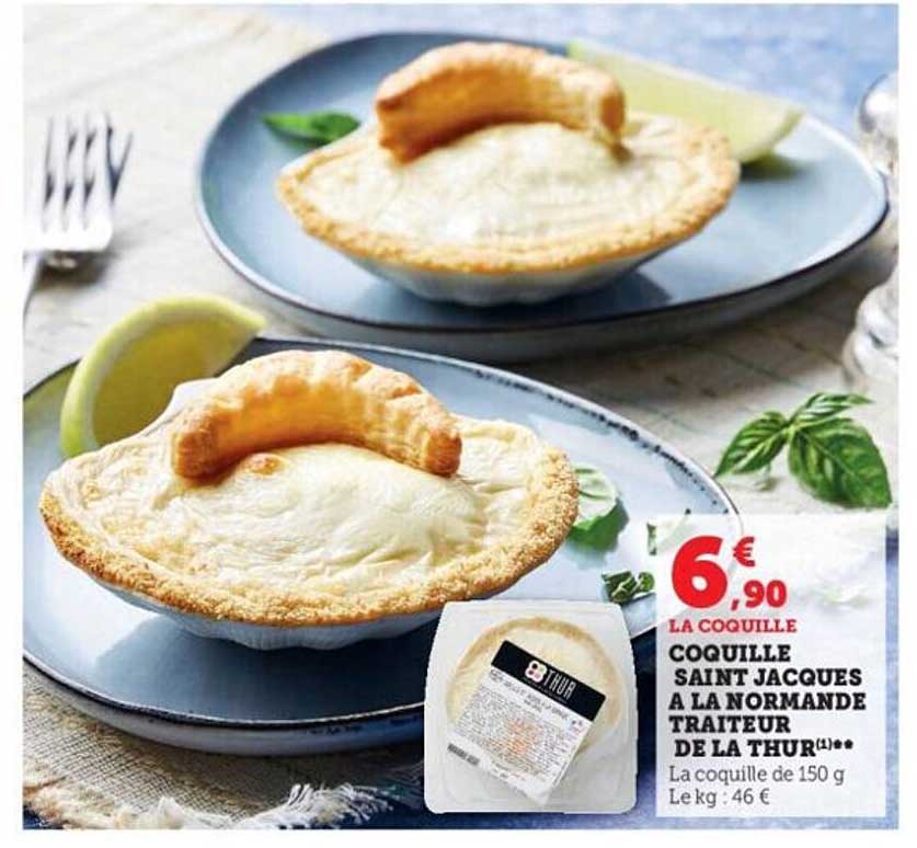 Coquille Saint Jacques à La Normande Traiteur De La Thur