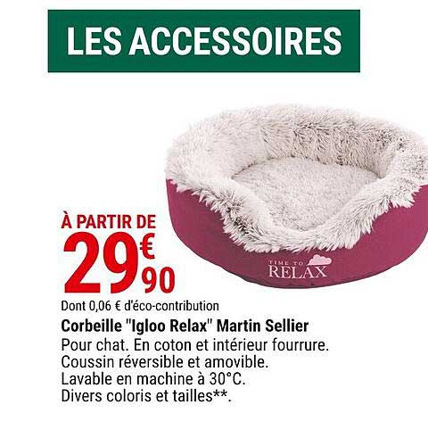 corbeille "igloo relax" martin sellier