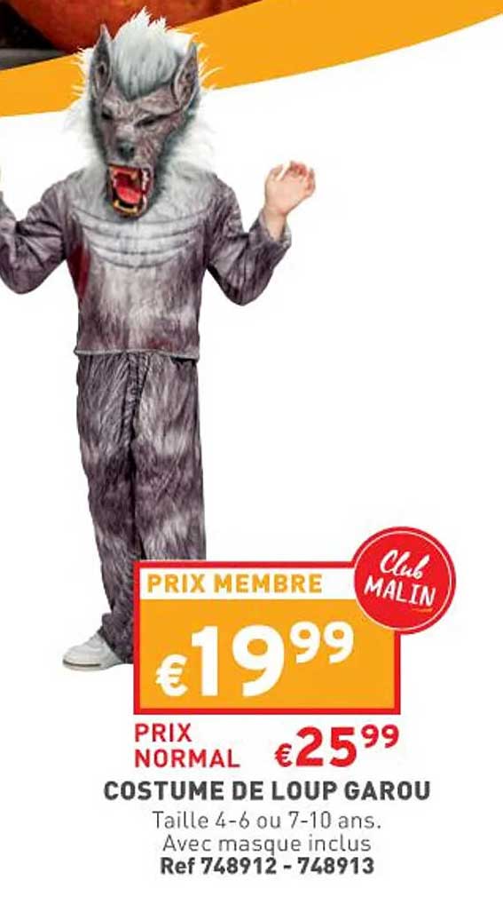 costume de loup garou