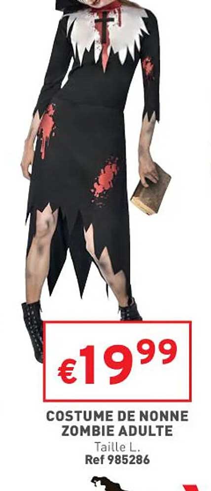 costume de nonne zombie adulte
