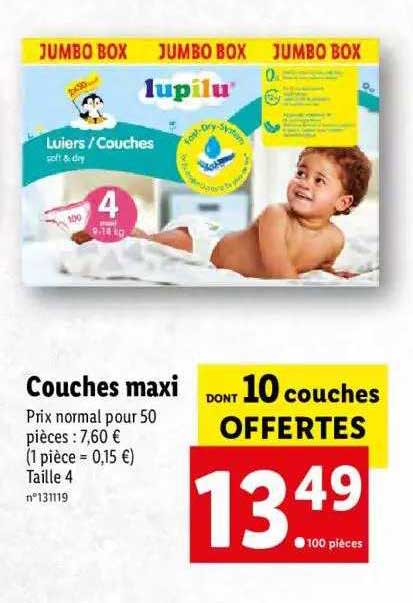 Couches Maxi Lupilu