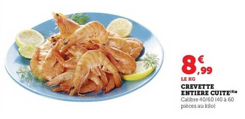 Crevette Entière Cuite