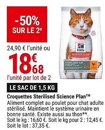 croquettes sterilised science plan