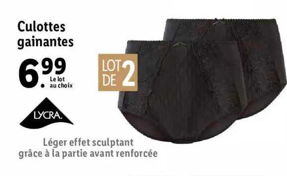 culottes gainantes
