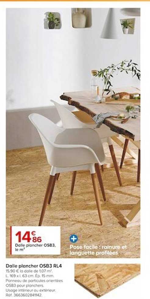 dalle plancher osb3 rl4