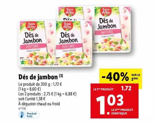 dés de jambon saint alby