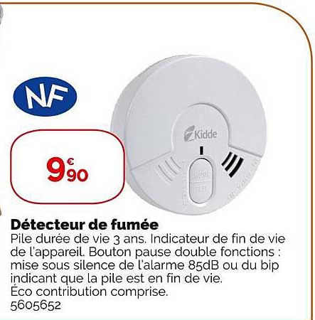 détecteur de fumée kidde
