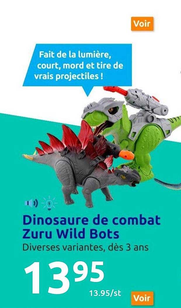 dinosaure de combat zuru wild bots