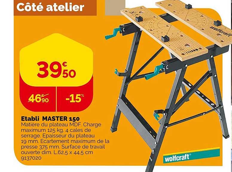 etabli master 150 wolfcraft
