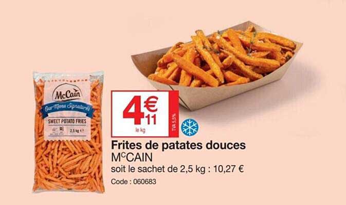 frites de patates douces mc cain