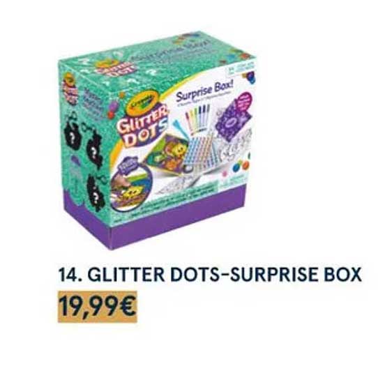 glitter dots-suprise box