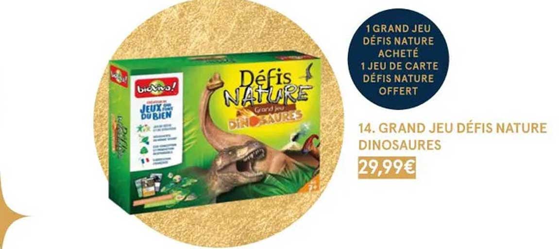 grand jeu défis nature dinosaures