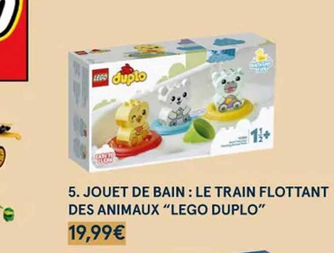 Jouet De Bain : Le Train Flottant Des Animaux "lego Duplo"