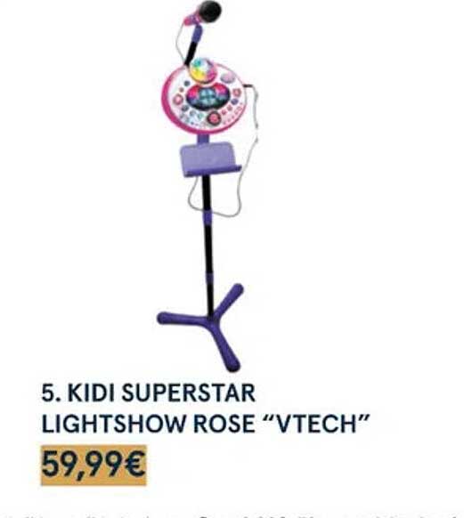 kidi superstar lightshow rose "vtech"