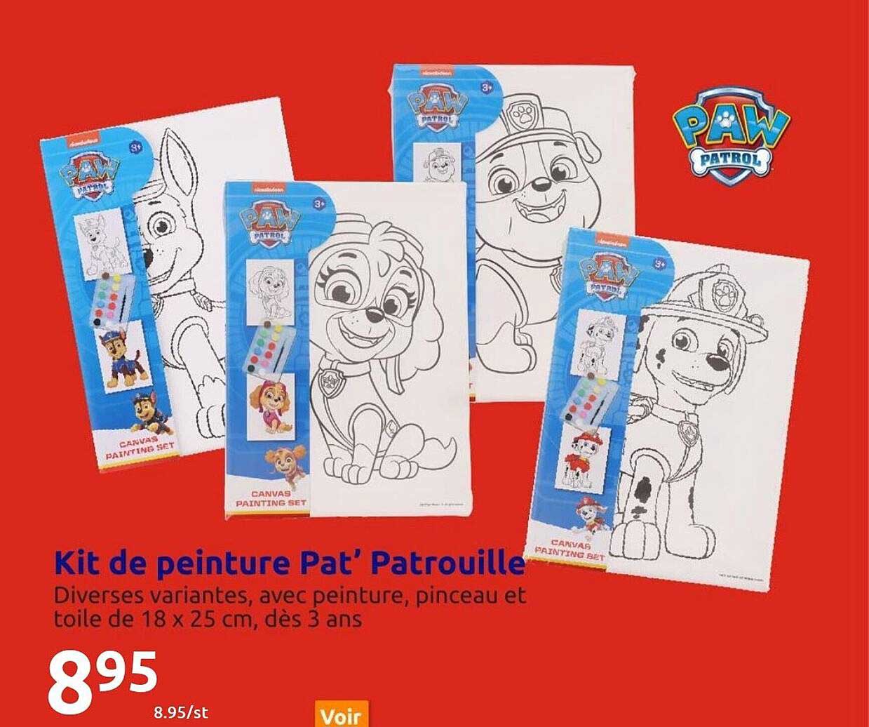 kit de peinture pat' patrouille