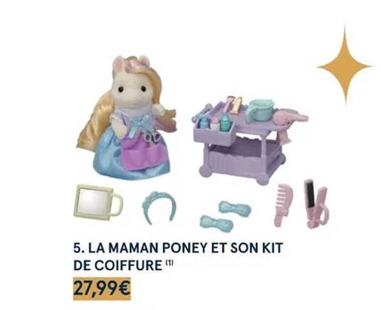 la maman poney et son kit de coiffure