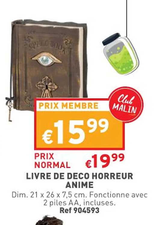livre de déco horreur animé