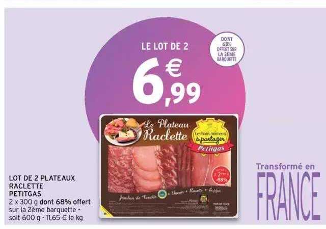 Lot De 2 Plateaux Raclette Petitgas