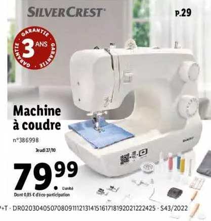 machine à coudre silvercrest