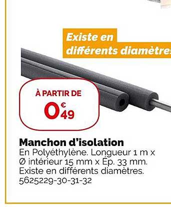 manchon d'isolation