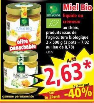 Miel Bio Liquide Ou Crémeux