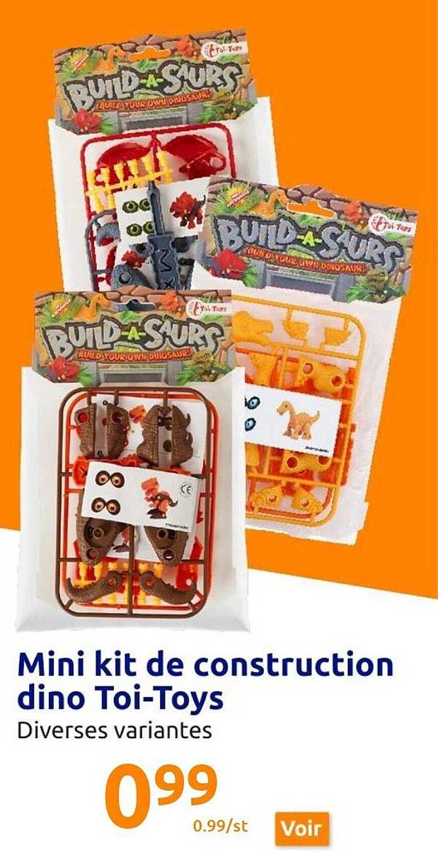 Mini Kit De Construction Dino Toi-toys