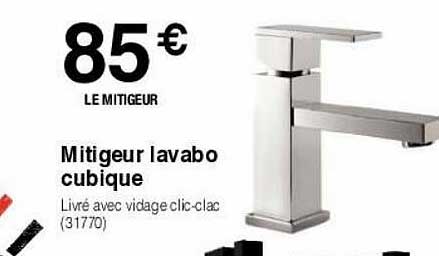 mitigeur lavabo cubique