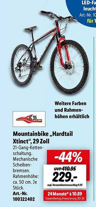 montainbike „hardtail xtinct“ 29 zoll