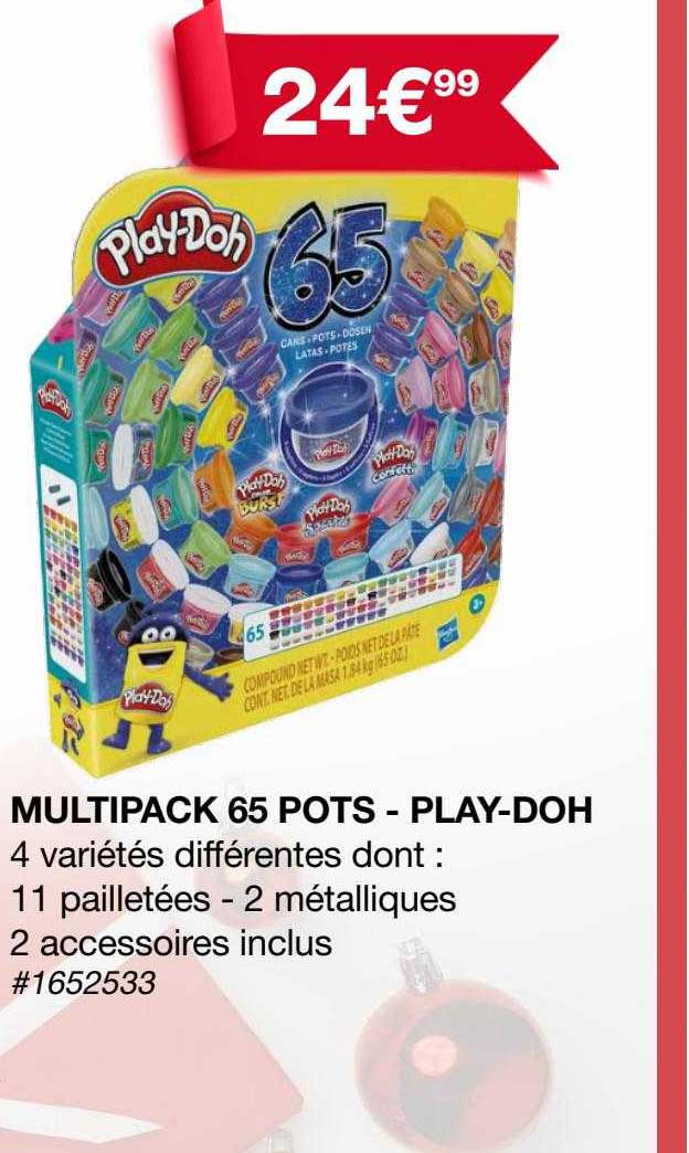 multipack 65 pots - play-doh