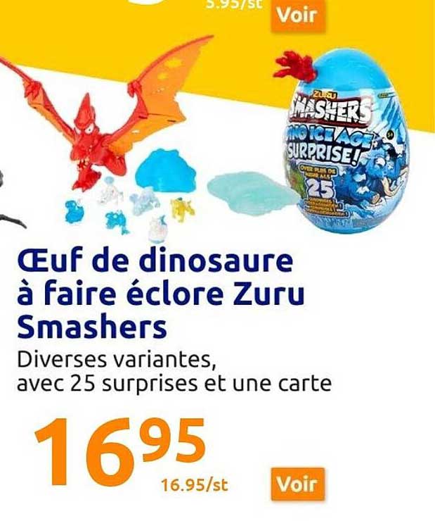 oeufs de dinosaure à faire éclore zuru smashers
