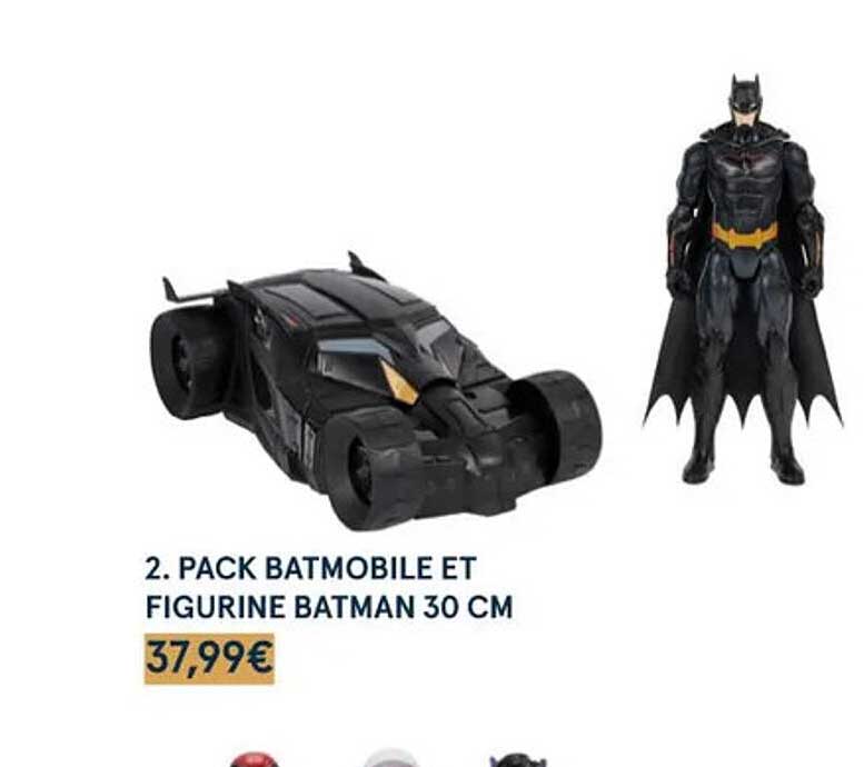 pack batmobile et figurine batman 30 cm