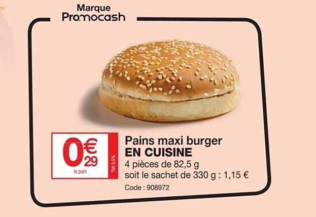 Pains Maxi Burger En Cuisine