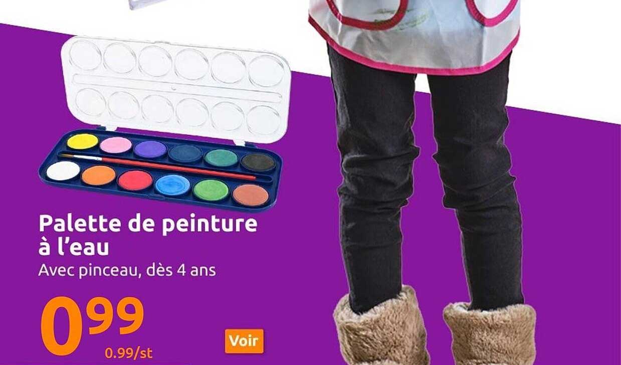 palette de peinture à l'eau