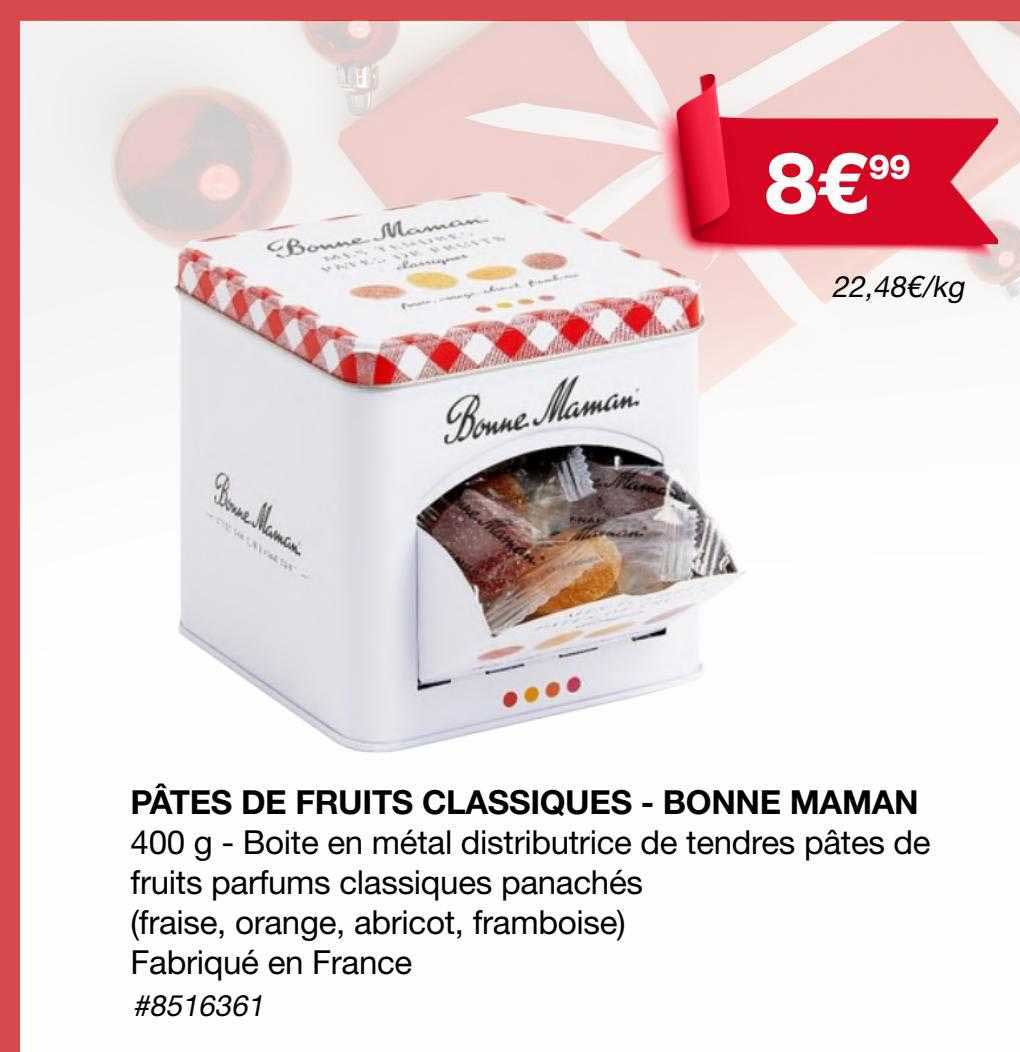 pâtes de fruits classiques - bonne maman