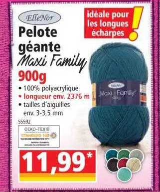 pelote géante maxi family 900 g elleNor