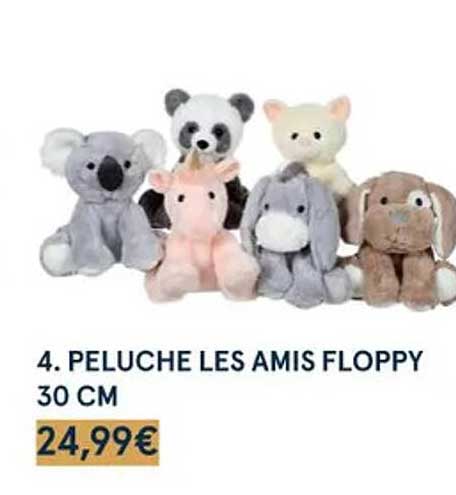 peluche les amis floppy 30 cm