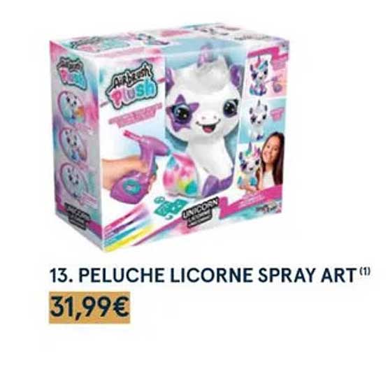 Peluche Licorne Spray Art