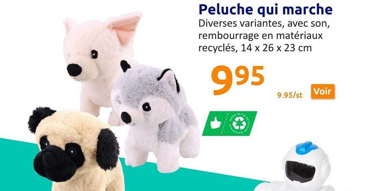 peluche qui marche