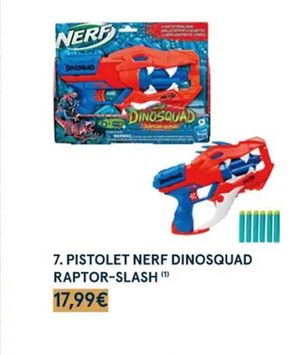 pistolet nerf dinosquad raptor-slash