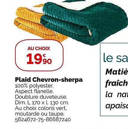 Plaid Chevron-sherpa