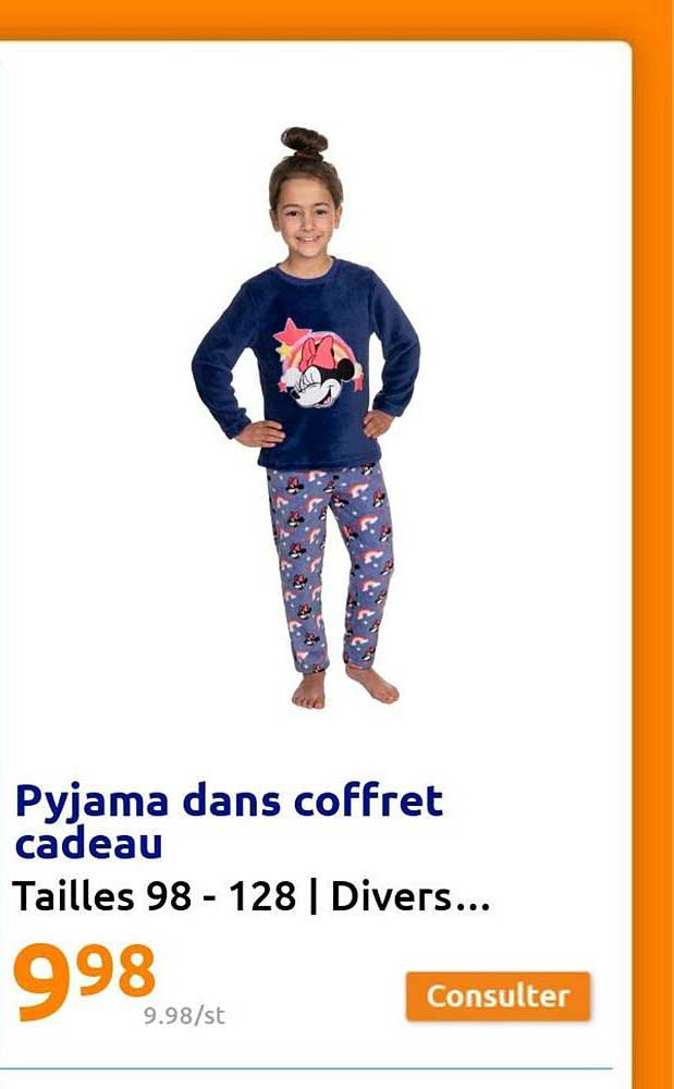 pyjama dans coffret cadeau