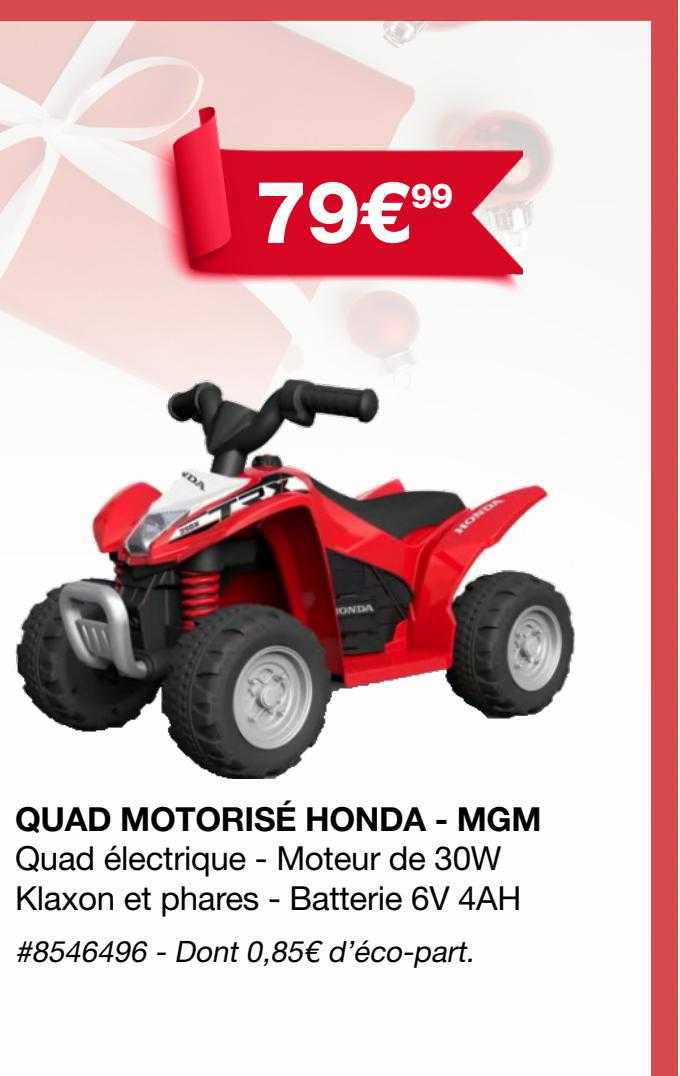 quad motorisé honda - mgm