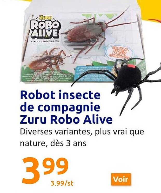 robot insecte de compagnie zuru robo alive