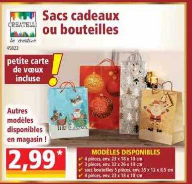 sacs cadeaux ou bouteilles createlli