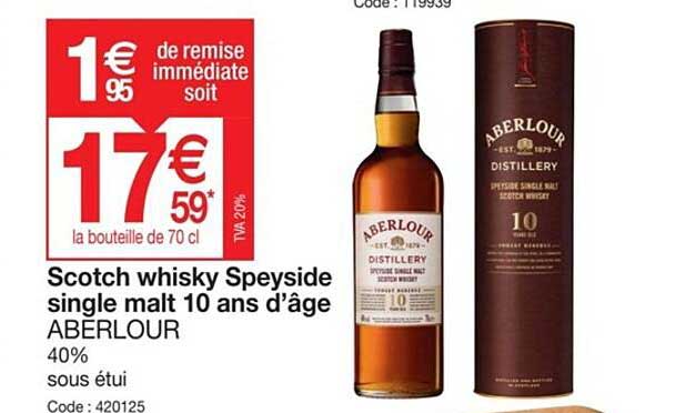 scotch whisky speyside single malt 10 ans d'âge aberlour