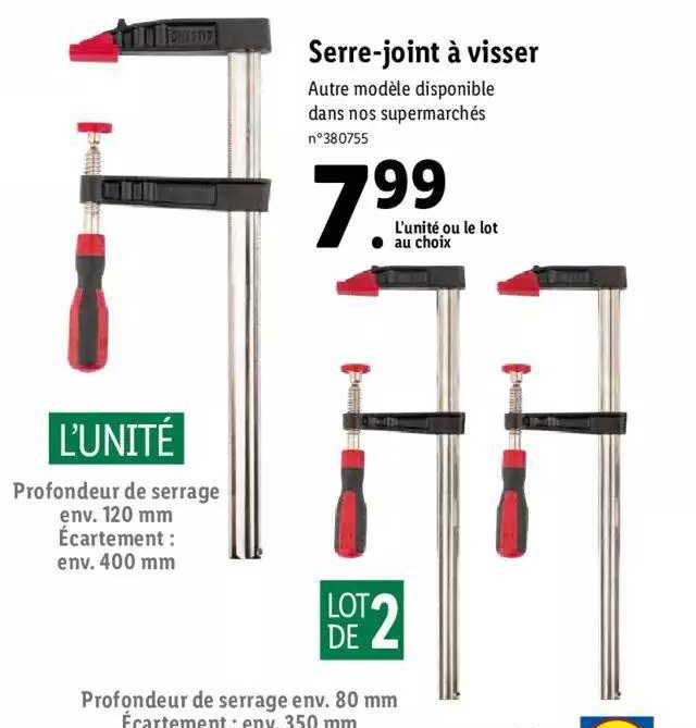 serre-joint à visser