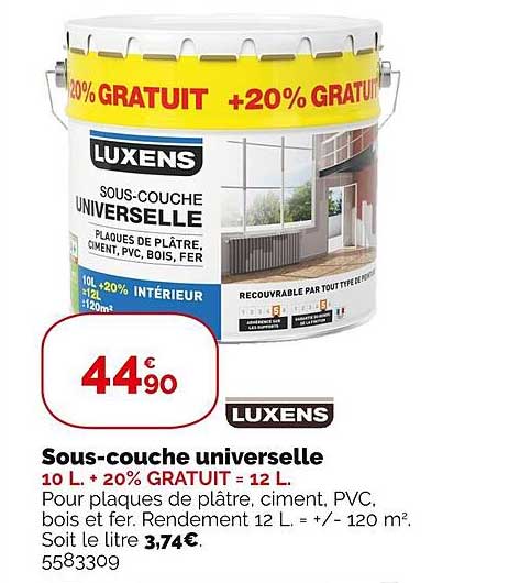 sous-couche universelle luxens