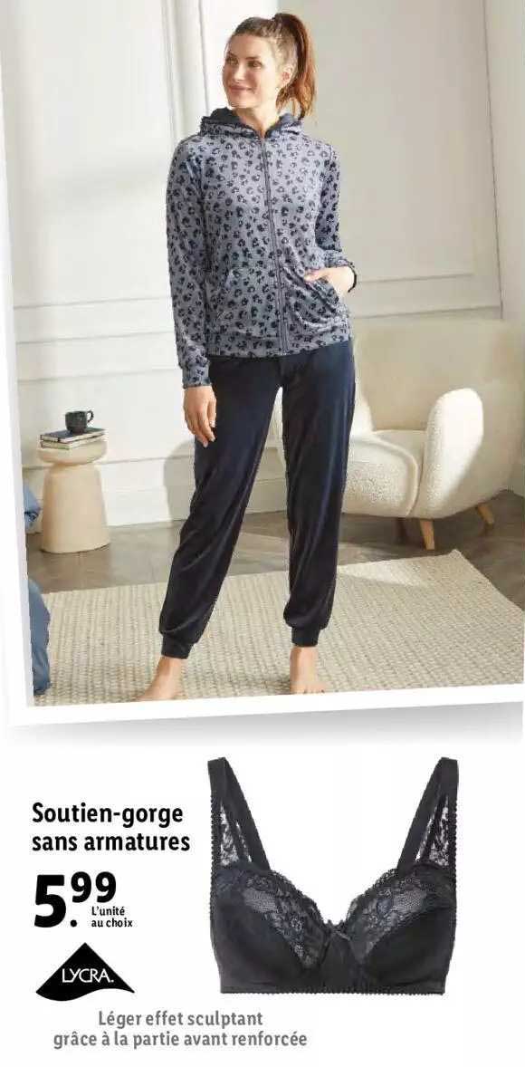 soutien-gorge sans armatures